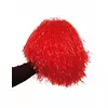Metalický červený pompon