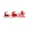 Dekorace na dort Santa Claus se saněmi 14cm