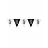 Černo-bílá plastová girlanda Juventus 320 cm