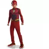 Klasický kostým Flash Justice League pro chlapce, Velikost: 7-8 let (122 to 128 cm)