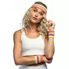 Sada 80’s – vícebarevná čelenka a potítka pro dospělé