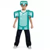 Kostým brnění Minecraft pro děti, Velikost: 7-8 let (124 - 136 cm)