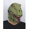 Latexová maska zeleného dinosaura pro dospělé
