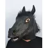 Latexová maska černé koňské hlavy pro dospělé