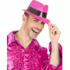 Neonově růžový gangster klobouk pro dospělé