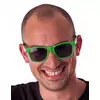 Zelené fluorescenčně modré brýle pro dospělé