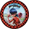 8 papírových talířů Ladybug in Paris 23 cm