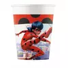 8 kartonových kelímků Miraculous Ladybug 200 ml