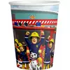 8 papírových kelímků Fireman Sam 250 ml