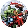 8 malých papírových talířů Avengers Mighty 20 cm