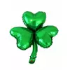 Metalický balónek ve tvaru čtyřlístku St. Patrick’s Day 40 cm