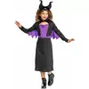 Klasický kostým Maleficent pro dívky, Velikost: 7-8 let (124 - 136 cm)
