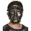 Steampunk chromová maska na obličej pro dospělé
