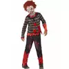 Dětský zombie klaunský halloweenský kostým, Velikost: 10-12 let (145/158 cm)