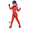 Kompletní kostým Miraculous Ladybug pro děti s doplňky, Velikost: 4-5 let (100-110 cm)