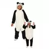 Dětský panda overalový kostým, Velikost: 9 let (125-135 cm)