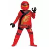 Kai Ninjago deluxe kostým – LEGO děti, Velikost: 5-6 let (109 - 126 cm)
