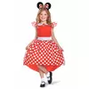 Klasický červený kostým Minnie Mouse pro dívky, Velikost: 3-4 let (97 - 109 cm)