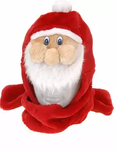 Čepice Santa Clause pro dospělé se šálou