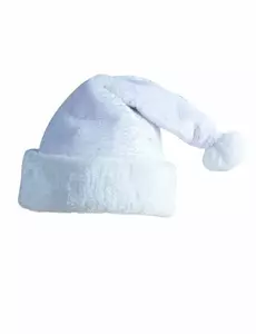 Bílá santa čepice pro dospělé