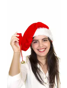 Dlouhá vánoční čepice se zvonkem pro dospělé