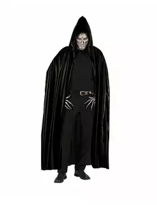 Černý plášť s kapucí pro dospělé