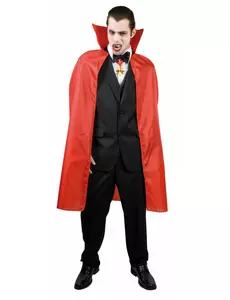 Červený upíří plášť pro muže 120 cm Halloween