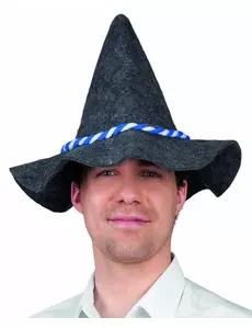 Bavorský klobouk pro dospělé s modro-bílou šňůrkou