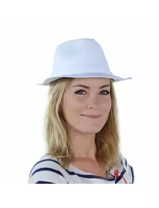 Bílý gangster klobouk pro dospělé