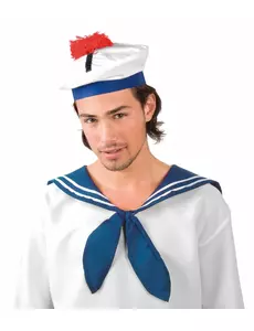 Námořnický klobouk s pomponem pro dospělé