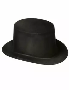 Černý plastový cylindr pro dospělé
