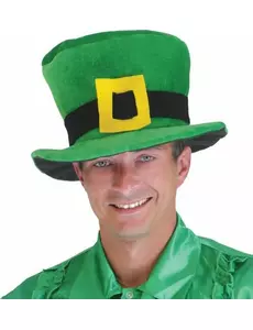 Zelený sametový klobouk St. Patrick's Day