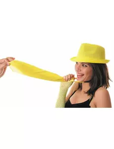 Fluorescenčně žlutá kravata pro dospělé