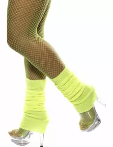 Fluorescenčně žluté legíny pro ženy