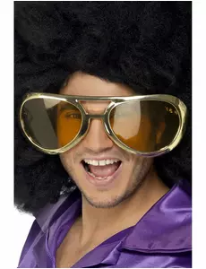 Obří zlaté brýle pro dospělé