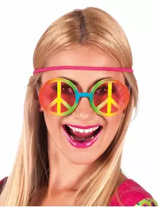 Duhové hippie brýle pro dospělé