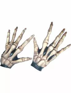 Dětské krátké rukavice z kostí kostlivce Halloween