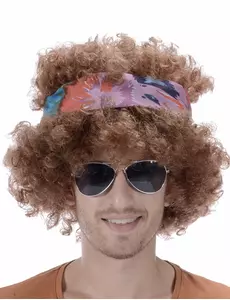 Afro hippie paruka pro muže