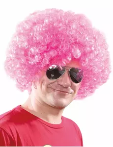 Růžová klaunská paruka Comfort pro dospělé