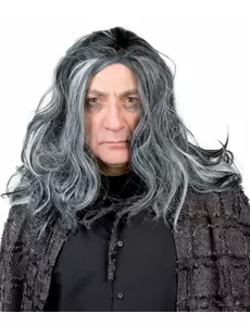 Černo-bílá paruka pro muže