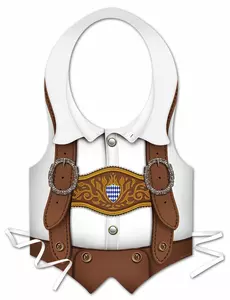 Bavorská plastová zástěra pro muže na Oktoberfest