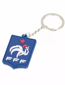 Modrý silikonový přívěsek na klíče France FFF