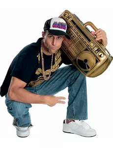 Nafukovací zlaté rádio pro dospělé