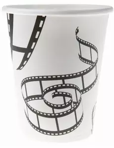10 filmových kartonových kelímků 9 x 7,5 cm
