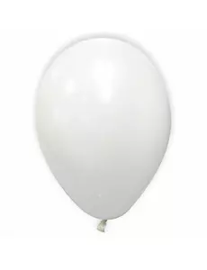 12 bílých metalických balónků 28 cm