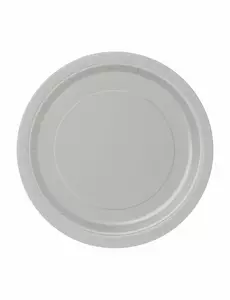 20 malých stříbrných kartonových talířů 18 cm
