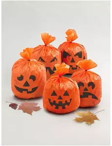 20 plastových sáčků Pumpkin 15 x 20 cm