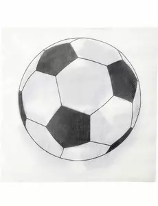 20 fotbalových papírových ubrousků 33 x 33 cm