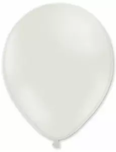 100 bílých balónků 27 cm