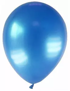 12 tmavě modrých metalických balónků 28 cm